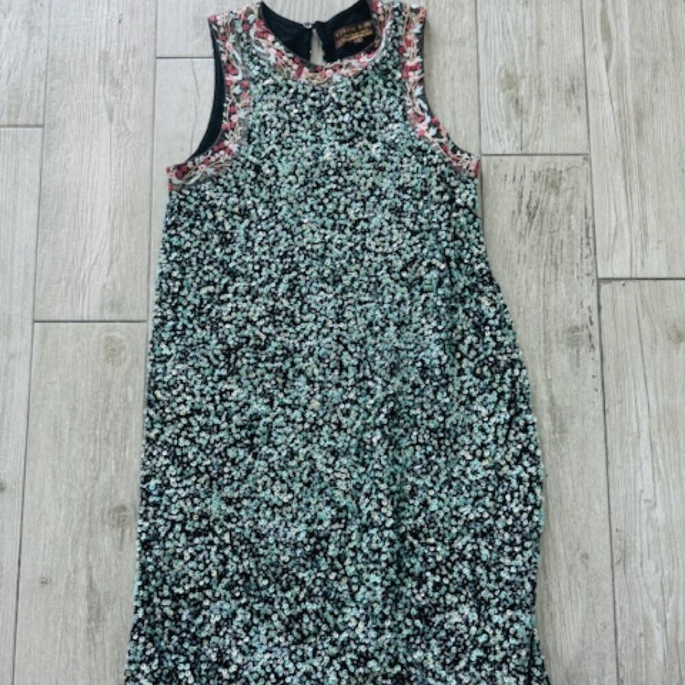 NWOT Beaded Shift Dress Anthropologie Size 2